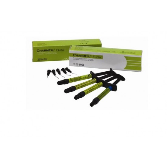 Prime-Dent Flowable Light Cure Dental Composite Kit – 4 Syringes (A2, A3, A3.5, B2 Shades), Exp 01/2028